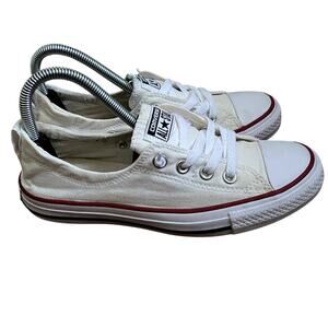 White Shoreline Slip On Low Top Sneakers Women’s 8 Converse